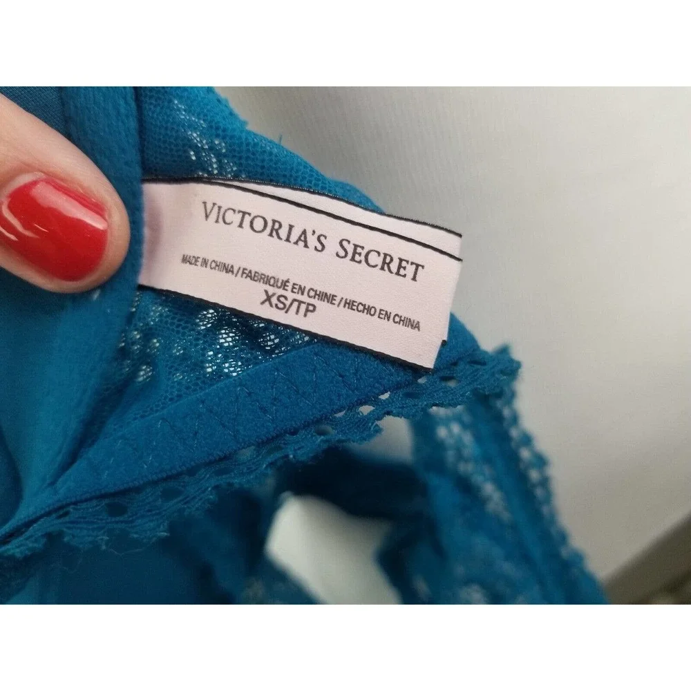 Victoria's‎ Secret Bralette xs Lace Teal Racerback Bra padded